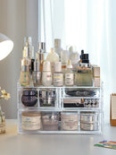 Axyaa Cosmetic Storage Box with Large Capacity Drawers for Beauty and Makeup Organization.