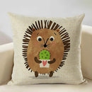 Axyaa Animal Linen Cushion Cover - Decorative Sofa Pillow - Home Decor - 45x45CM