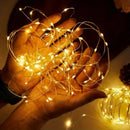 Axyaa LED Copper Wire String Lights - 10PCS 2M 20 LEDs for Room & Holiday Decoration