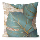 Nordic Leaves Pattern Cushion Covers for Home Decor by Axyaa