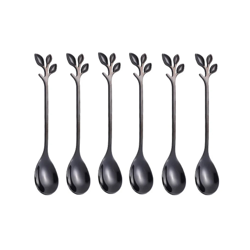 Axyaa Stainless Steel Ice Cream Scoop Set of 6 Pieces
