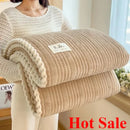 Soft Plaid King Size Throw Blanket by Axyaa - Cozy Winter Bedding Warmth