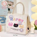 Axyaa Kawaii Thermal Lunch Bag for Women, Girls, Kids - Cute Bento Tote Pouch