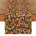 Vibrant Pizza Table Runner by Axyaa: Kitchen, Dining, Living Room Decor