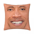 Dwayne Johnson Rock Face Cushion Cover for Sofa by Axyaa - Home Decor Pillowcase