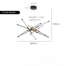 Axyaa Modern Pendant Light with Remote Control - Luxury Minimalist LED Hanging Lamp