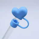 Axyaa Kawaii Heart Silicone Straw Toppers for Stanley Cup, 10mm, Tumbler Accessories