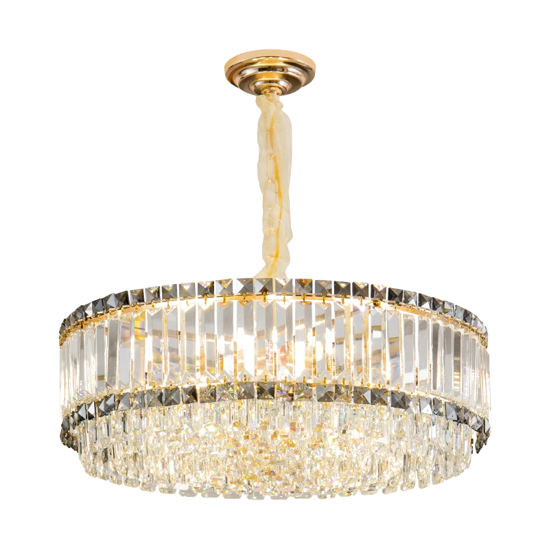 Axyaa Elegant Crystal Chandelier for Living Room Dining Bedroom Villa Luxe