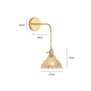 Nordic Brass Glass Wall Lamp by Axyaa - LED Decor Lighting Fixtures