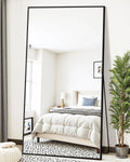 Oversized Axyaa Floor Mirror, Full Length, 76"x34" for Bedroom, Living Room, Rect Style