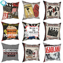 Axyaa Vintage Cinema Ticket Pillowcase 45x45cm