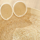 Axyaa Pet Litter Bamboo Mat - All-Season Cotton Woven Dog Kennel, Washable Cat Mat