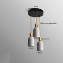 Axyaa Walnut Ceramic Nordic LED Pendant Lights: Modern Japanese Style for Home, Cafe, Restaurant.
