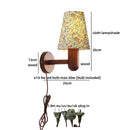 Axyaa Flower Cloth LED Wall Lamp Wood Modern Nordic Bathroom Stair Light