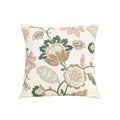 Axyaa Floral Embroidery Pillowcase Cover for Home Decor