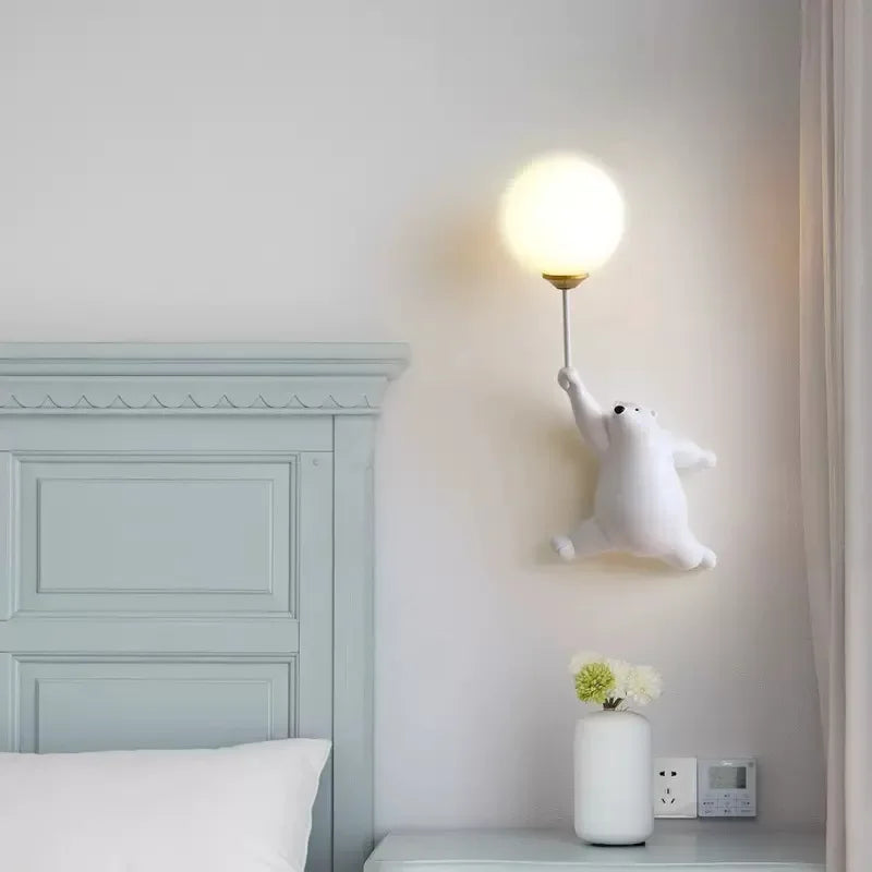 Axya LED Wall Sconce: Modern Light Fixture for Children Bedroom, Living Room & Study