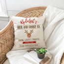 Axyaa Linen Christmas 45x45 Cushion Covers for Sofa Couch Bed Decor.
