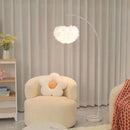 Axyaa Petal White Floor Lamp | Nordic Modern Cream Style LED Light