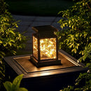 Axyaa Solar Lantern: Decorative Outdoor Candle Lamp with Auto On/Off - Waterproof Garden/Patio Decor