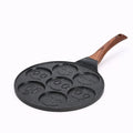 Axyaa Seven-hole Non-stick Animal Smiley Pancake Pan with Bakelite Handle