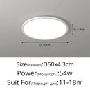 Axyaa Ultra-thin LED Ceiling Light for Modern Living Room, Bedroom, Study, and Balcony