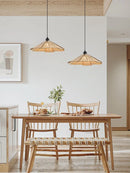 Axyaa Wooden Dining Pendant - Retro Walnut, Home Decor Lamp for Bedroom, Study, Bar, Cafe