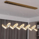 Axyaa Modern Crystal Chandelier Stair Pendant Lamp Living Room Pendant Lights Interior Lighting