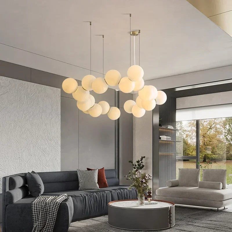 Axyaa Nordic Style Indoor Lighting Fixtures: Living Room Chandelier, Dining Room Ceiling Lamp