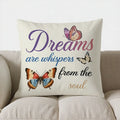Axyaa Flowers & Positive Motto Pillow Cover - Sofa Bedroom Car Cushion Cover
