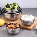 Axyaa Stainless Steel Snack Bowl Set for Home Kitchen Dining