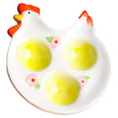 Axyaa Cute Chi Egg Tray Refrigerator Holder Irregular Storage Breakfast Plate