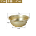 Axyaa Large Korean Aluminum Soup Pot Ramen Bowl for Home Kitchen Cooking
