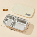 Axyaa Stackable Stainless Steel Lunch Box with Leakproof Lid