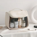Axyaa Transparent Waterproof Travel Cosmetic Bag with Hook & Zipper