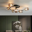 Axyaa Nordic Glass LED Ceiling Pendant Chandelier - Home Lighting Fixtures