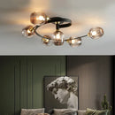 Axyaa Nordic Glass LED Ceiling Pendant Lamp Chandelier