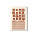 Nordic Minimalist Style Abstract Line Graphic Wall Art Prints by Axyaa