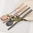 Axyaa Stainless Steel Sushi Chopsticks & Spoon Set: High-Quality Reusable Tableware