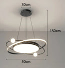 Axyaa Modern Pendant Chandelier LED Lights for Staircase and Living Room