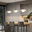 Axya Modern Nordic Glass Chandelier in Milk White for Living Room & Bedroom