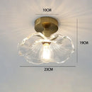 Axyaa Glass LED Ceiling Light Chandelier for Living Room Bedroom Decor