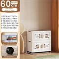 Axyaa Foldable Storage Box, Heavy-Duty with Wheels, Ideal for Snacks/Clothes/Books, Multiple Sizes