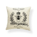 Axyaa Dragonfly Pattern Cushion Cover, Blue Butterfly Leaves 45x45cm