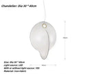 Axyaa Silk Japanese Retro Chandelier Pendant Lights for Living Room and Bedroom