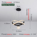 Axyaa Modern Minimalist Three-Head Chandelier for Dining Room and Bedroom