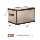 Axyaa Large Folding Storage Box for Cosmetics, Shoes, Clothes - Washable & Moisture-Proof