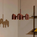Axyaa U-shaped Tube Chandelier: Modern Scandinavian Pendant Light