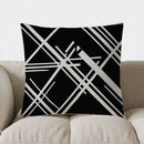 Axyaa Geometric Monochrome Throw Pillow Cover