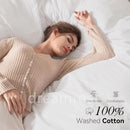 Axyaa 100% Cotton Bedding Set - Double Size - Solid Color