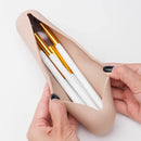 Axyaa Silicone Eyeshadow Brush Storage Bag: Waterproof & Portable Makeup Holder